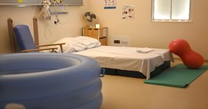 Bed and inflatable birth pool 