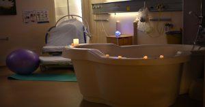 Birthing pool in the Aylesbury Birth Centre