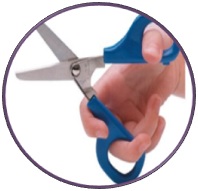 Scissors correct grip