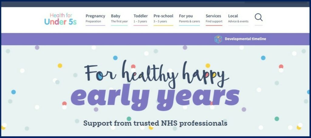 Early years web banner