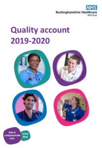 Quality account 2019-20 front cover