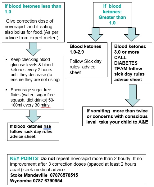 Management of HYPERglycaemia via a pen diagram