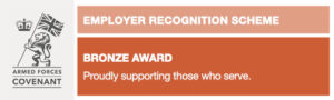Armed Forces employer recognition scheme bronze award image