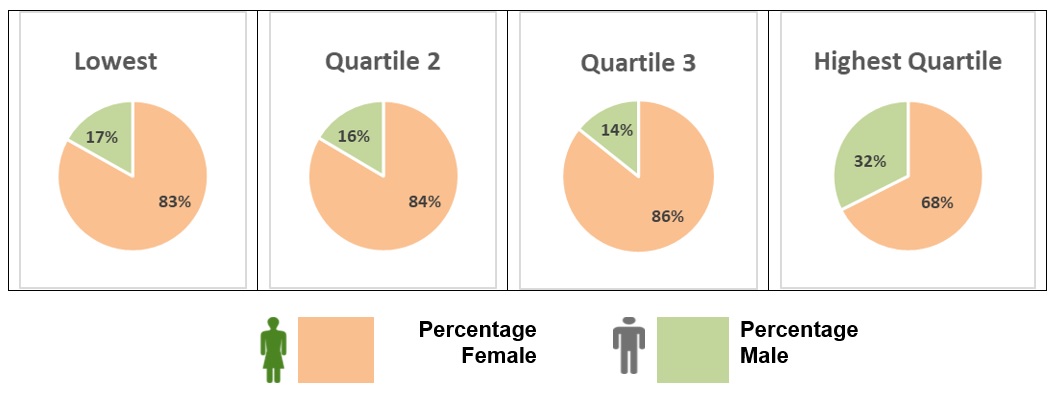 Graphic of pay quartiles_2021