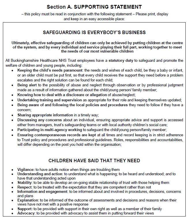 Children safeguarding policy image