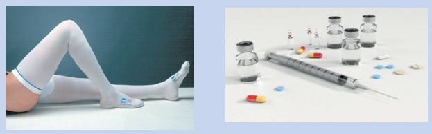VTE stockings and medicines image