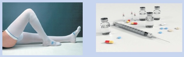 VTE stockings and medicines image