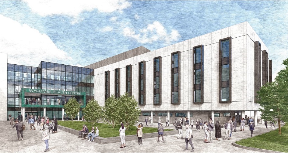 An artist's impression of how Wycombe Hospital could look.