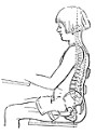 Illustration showing good posture