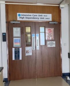 The doors into our ICU department