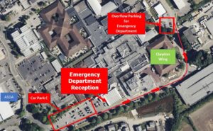 We apologise for an inconvenience the construction of this new building may cause and thank you for your support while we work to improve our facilities and services.