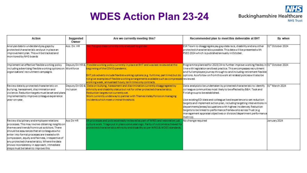 WDES Action Plan 23-24