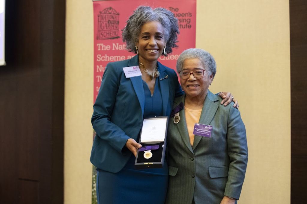 Karen Bonner receives QNI Fellowship award from Professor Dame Elizabeth Nneka Anionwu