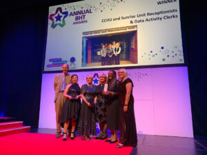 BHT Awards Outstanding Acute Care Award: Cancer Care and Haematology, the Sunrise Unit Receptionists and Data Activity Clerks